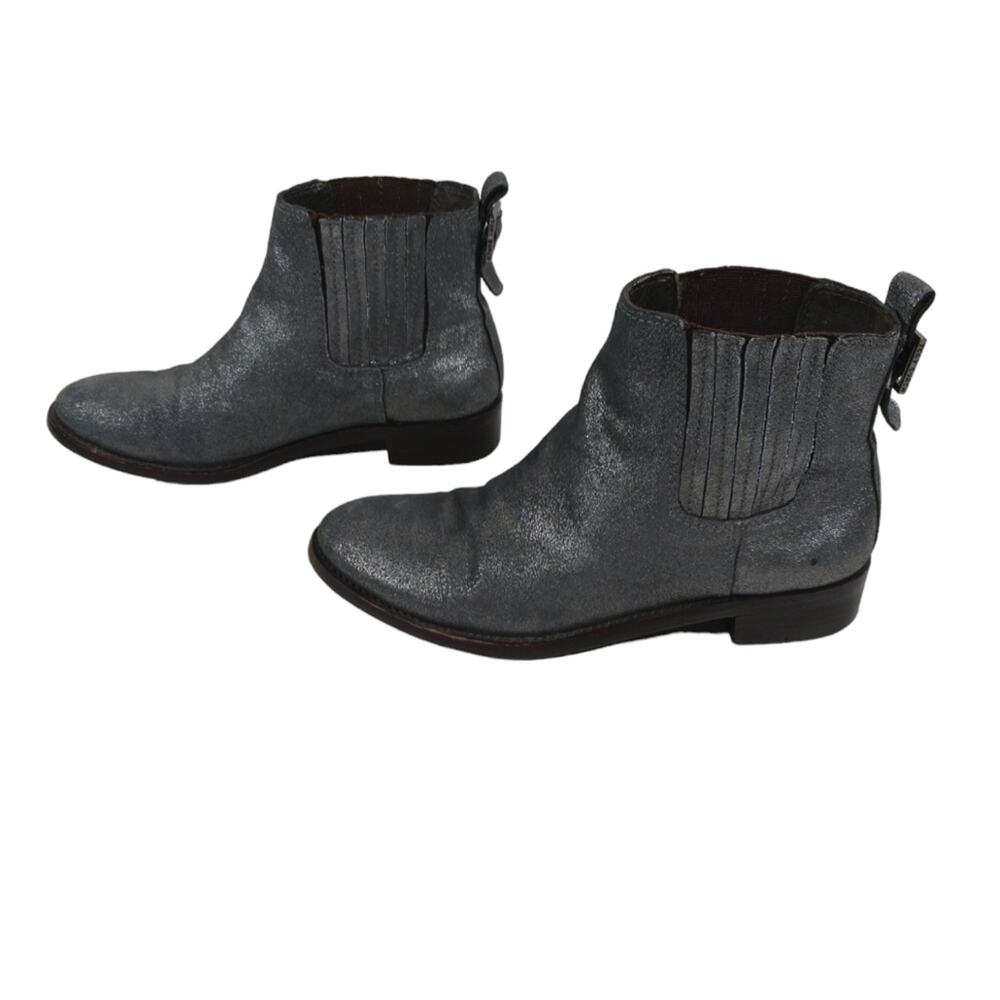 Tory Burch Metalic Silver/Gray Boots GUC $365 Size 6.5M   FS2160 - Picture 3 of 9